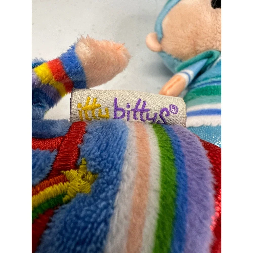 Hallmark Itty Bittys Rainbow Brite Twink Buddy Blue Patty OGreen Lucky Plush Set